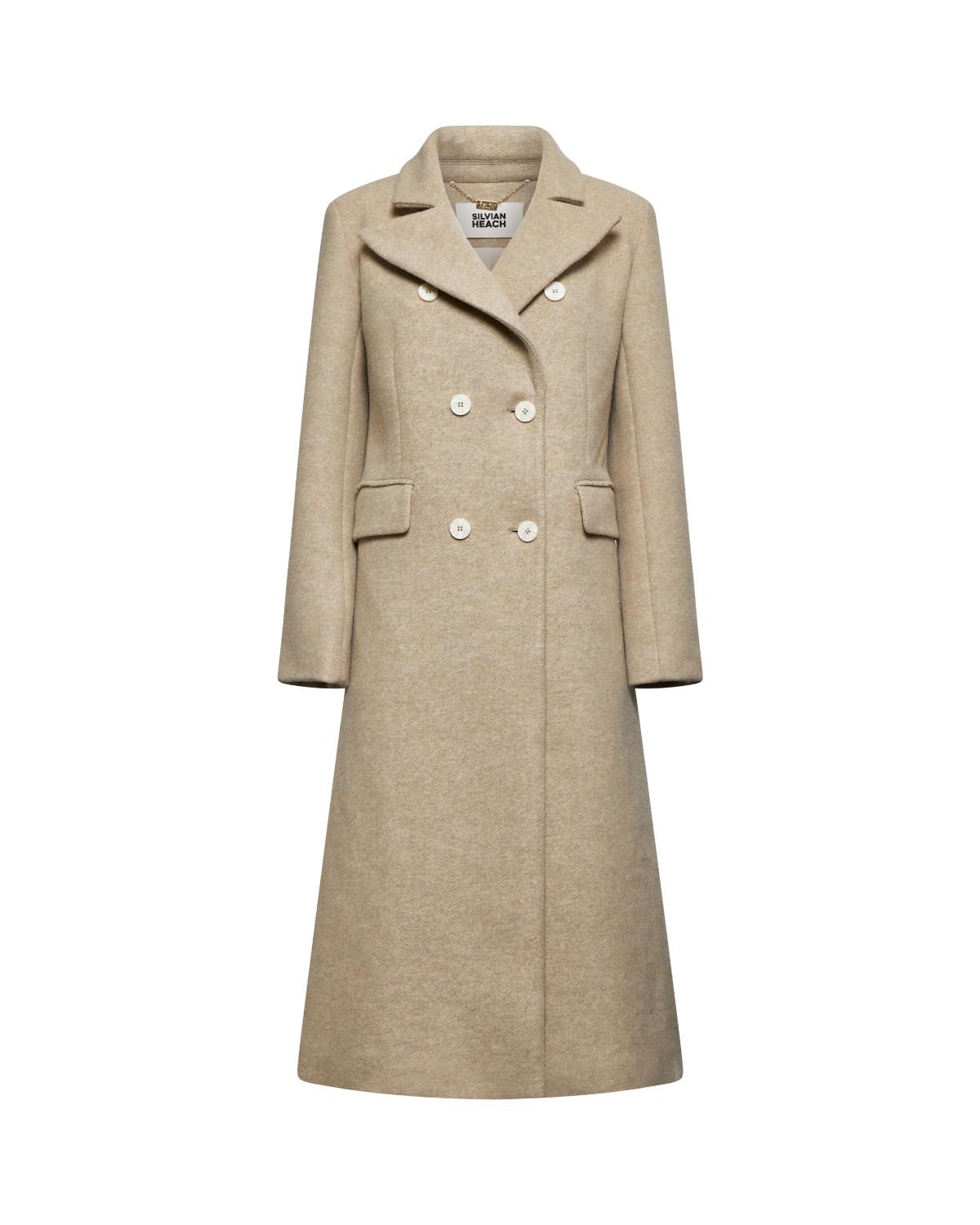 Silvian Heach Cappotto Doppiopetto Lungo in Poliestere