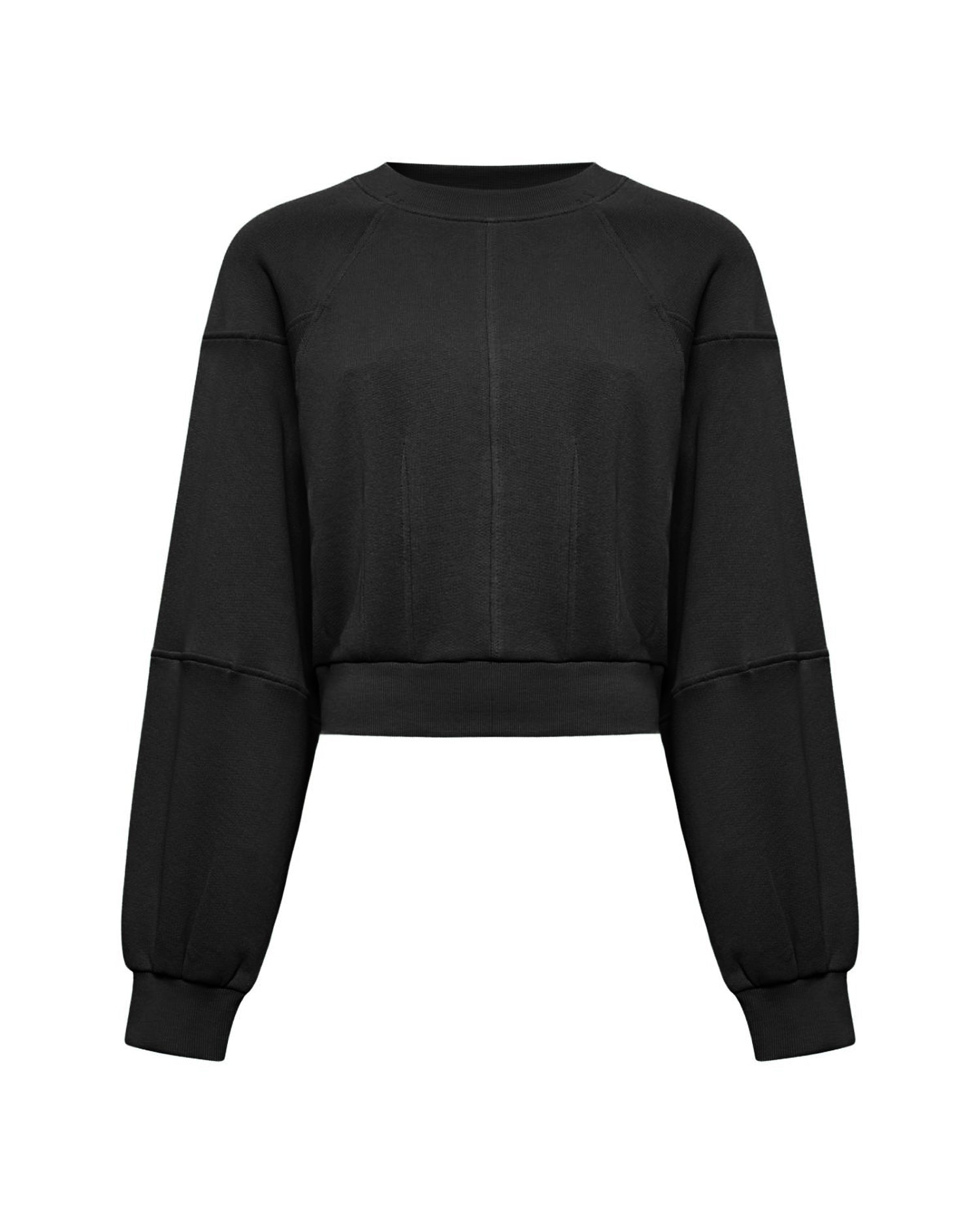 Silvian Heach Felpa Cropped Maniche Balloon Cotone