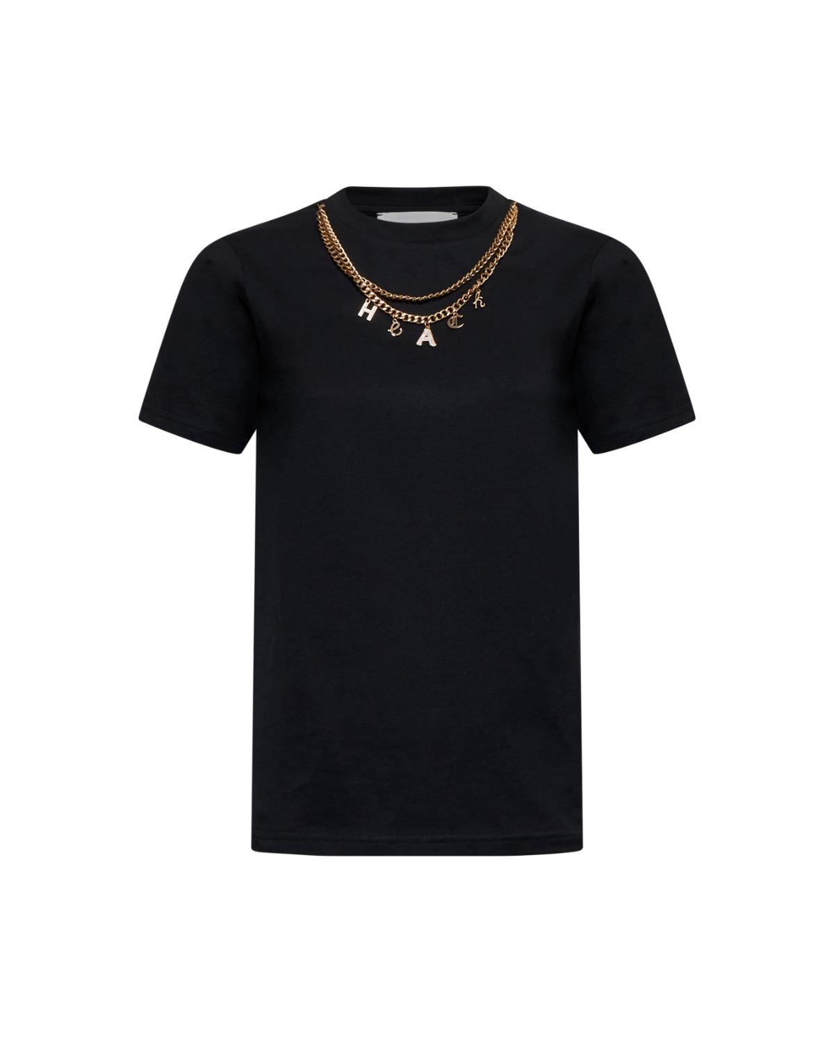 T-shirt with decorative necklace | Silvian Heach