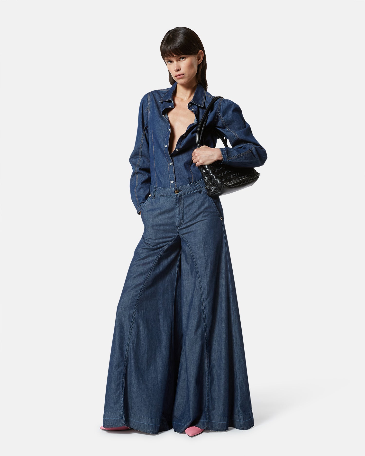 Silvian Heach Jeans Palazzo in Denim