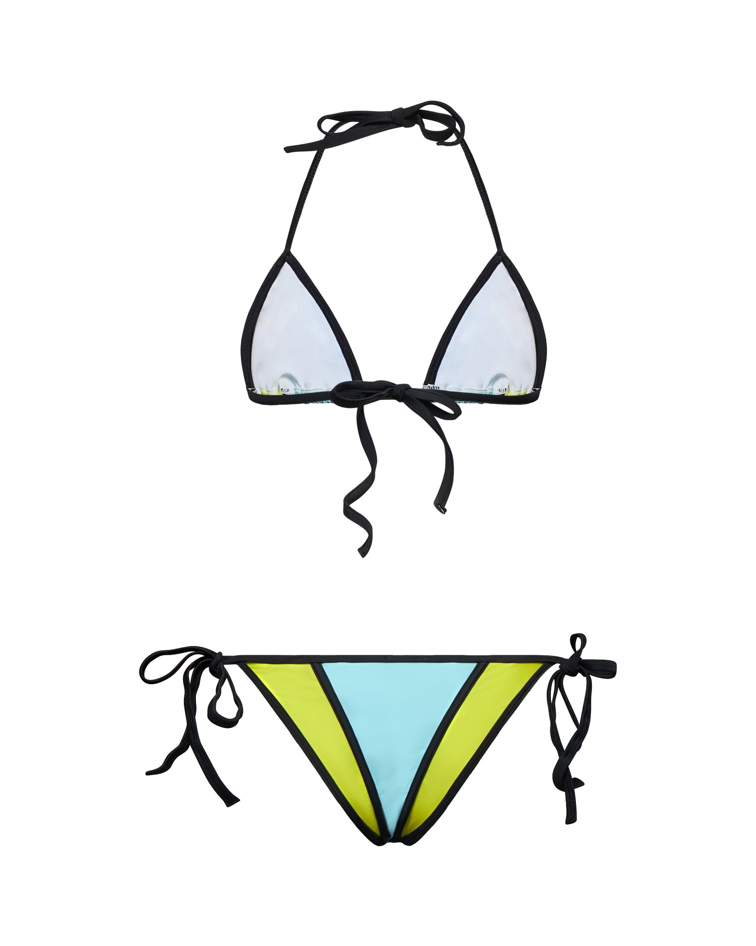 Bikini Triangolo Donna con Laccetti Regolabili - Silvian Heach x Pompea