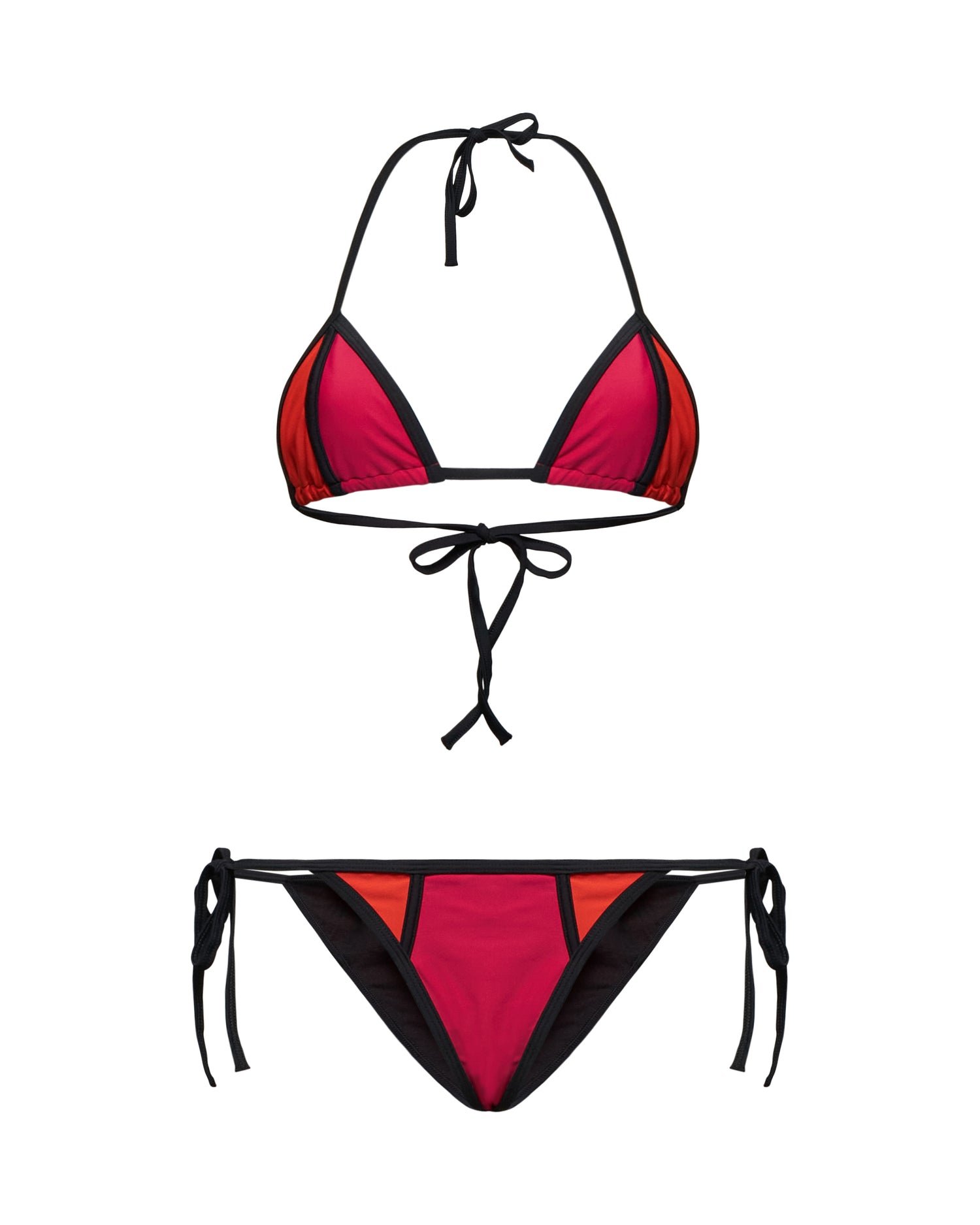 Bikini Triangolo Donna con Laccetti Regolabili - Silvian Heach x Pompea