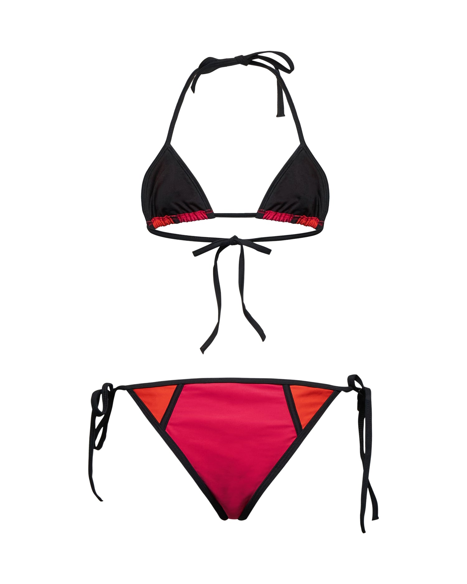 Bikini Triangolo Donna con Laccetti Regolabili - Silvian Heach x Pompea