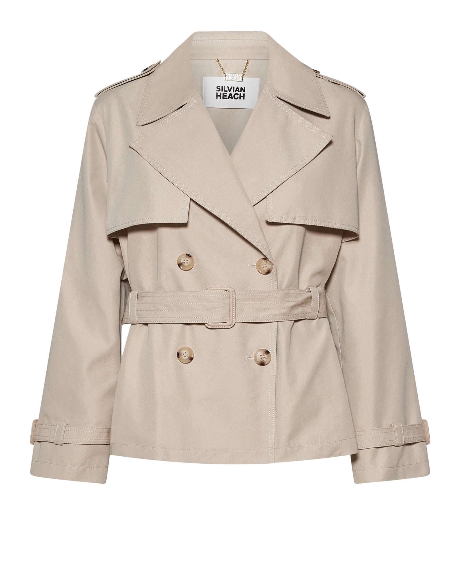 Silvian Heach Trench corto doppiopetto raffinato