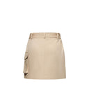 Minigonna in cotone con ricamo traforato e tasche cargo - Silvian Heach