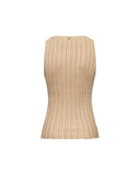 Sleeveless lurex knit top - Silvian Heach