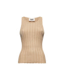Sleeveless lurex knit top - Silvian Heach