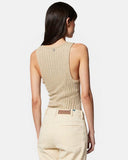Sleeveless lurex knit top - Silvian Heach