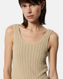 Sleeveless lurex knit top - Silvian Heach