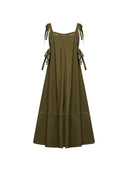 Long dress with embroidered details - Silvian Heach