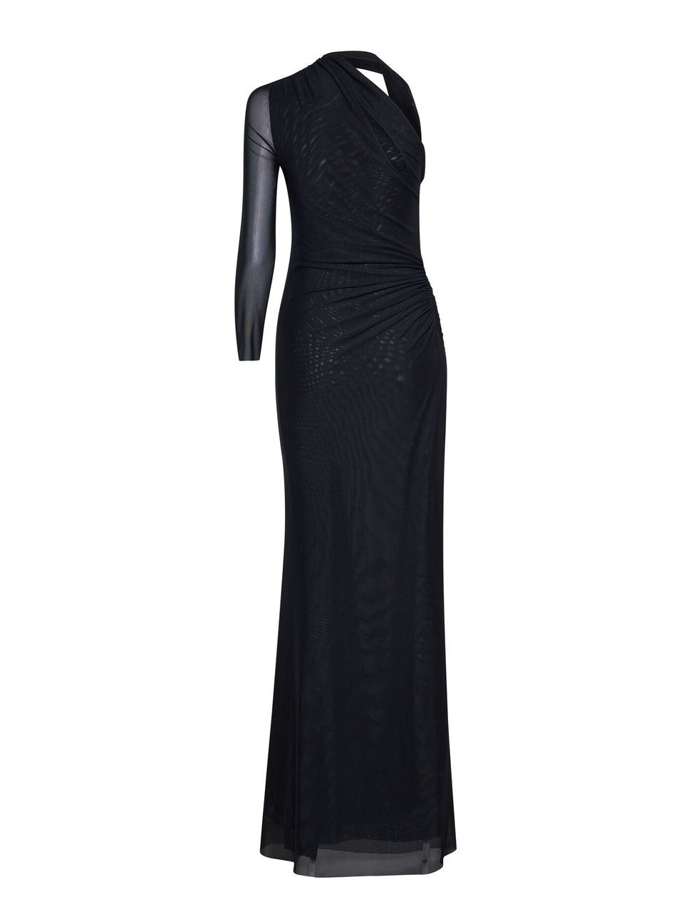 Abito lungo monospalla con drappeggi scultorei - Silvian Heach