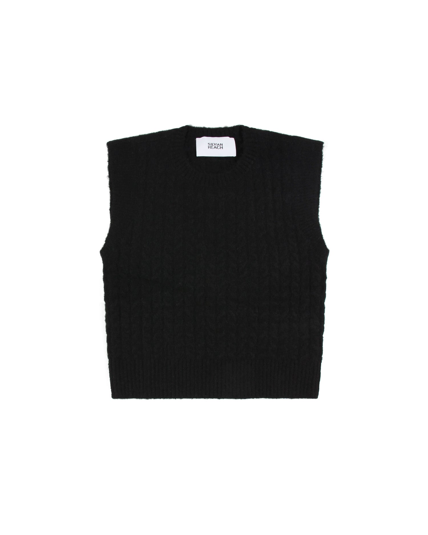 Woven knitted waistcoat