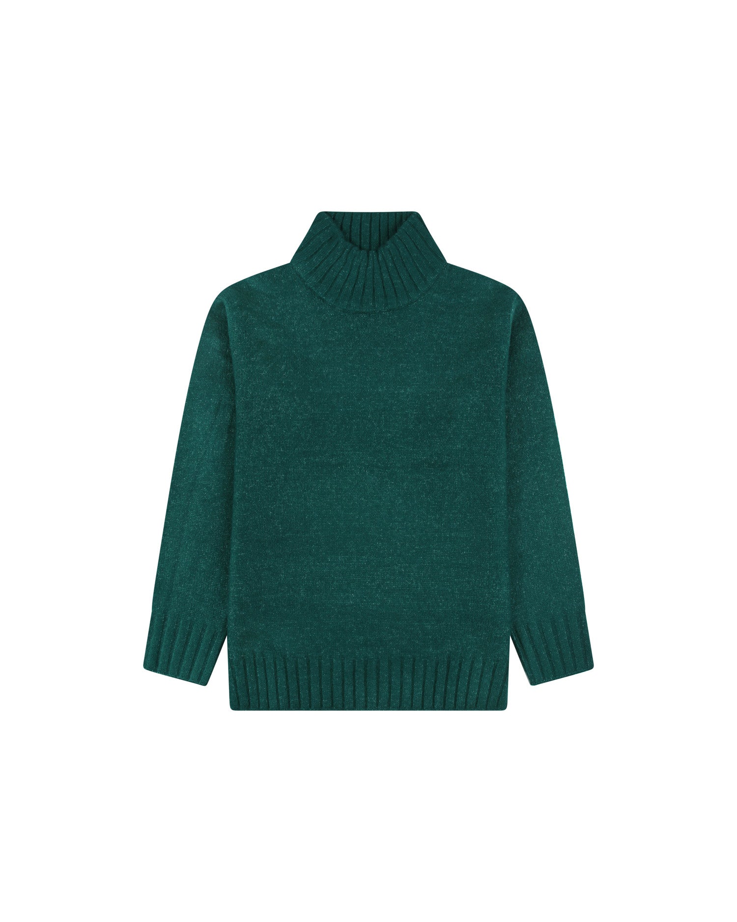 Over sweater with puff sleeves