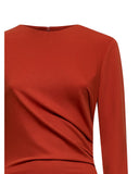 Draped dress with long sleeves - Silvian Heach