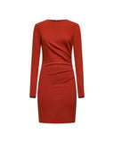 Draped dress with long sleeves - Silvian Heach