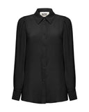Camicia con fiocco al collo