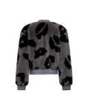 Printed eco-fur bomber jacket - Silvian Heach