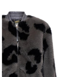 Printed eco-fur bomber jacket - Silvian Heach