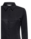 Black shirt with shiny workmanship - Silvian Heach