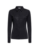 Black shirt with shiny workmanship - Silvian Heach