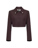Short blazer with collar and detail - Silvian Heach