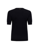 Short-sleeved crew-neck sweater with logo - Silvian Heach