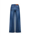 Wide leg jeans with fringed hem - Silvian Heach