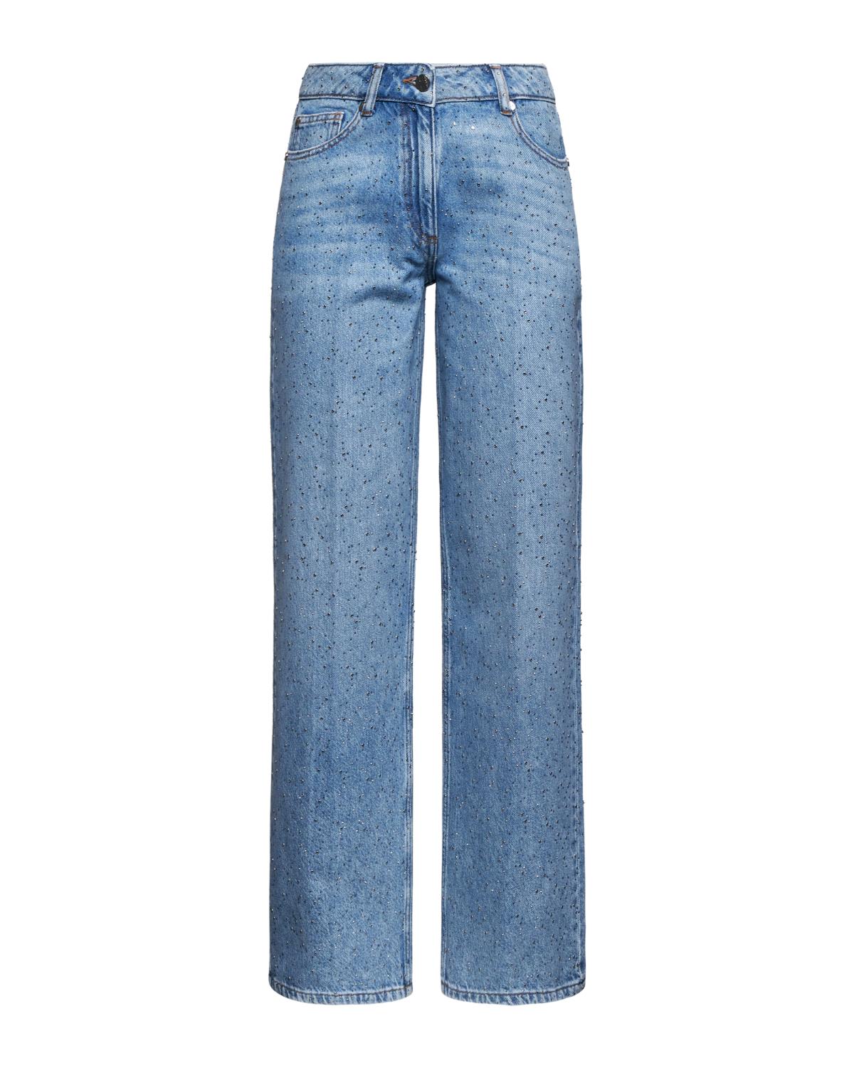 Jeans with straight leg and rhinestones - Silvian Heach