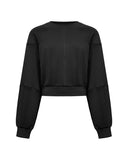 Cropped sweatshirt with balloon sleeves - Silvian Heach