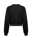 Cropped sweatshirt with balloon sleeves - Silvian Heach