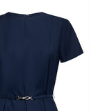 Dress with belt and essential cut - Silvian Heach