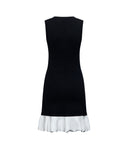 Sleeveless dress with contrasting ruffles - Silvian Heach