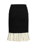 Pencil skirt with contrasting flounce - Silvian Heach