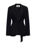 Blazer with knotted belt and shawl lapel - Silvian Heach