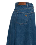 Denim midi skirt with slit - Silvian Heach