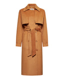 Trench coat con patta e cintura - Silvian Heach