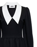 Dress with collar and wide skirt - Silvian Heach