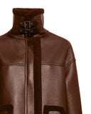 Cappotto effetto shearling con collo alto - Silvian Heach