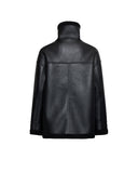 Cappotto effetto shearling con collo alto - Silvian Heach