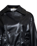 Leather jacket with classic collar - Silvian Heach