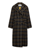 Checked coat with lapels - Silvian Heach
