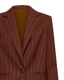 Single-breasted pinstripe blazer - Silvian Heach