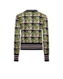Crew-neck cardigan with contrasting pattern - Silvian Heach