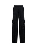 Pantaloni cargo neri con tasche applicate - Silvian Heach