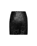 Draped mini skirt with animal print - Silvian Heach