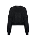 Black sweater with low shoulder - Silvian Heach