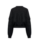 Black sweater with low shoulder - Silvian Heach