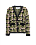 Cardigan with graphic workmanship and decorative buttons - Silvian Heach