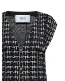 Gilet lungo con lavorazione effetto tweed - Silvian Heach