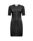 Fitted dress with decorative buttons - Silvian Heach